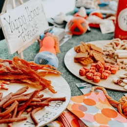 plates of puppy treats